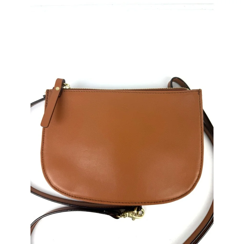 Lo & Sons Waverley Convertible Crossbody Bag Sienna Brown Nappa Leather NEW